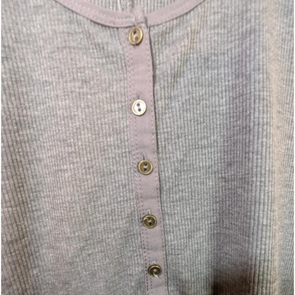 Kismet Long Sleeve Tee Grey Size M - Picture 3 of 4